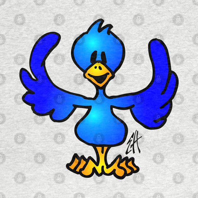 Blue twitter bird by Cardvibes